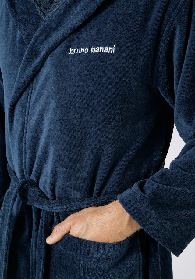 Bruno Banani Unisex-Bademantel »Daniel, ideal für Sauna & Spa, Hotelbademantel, Morgenmantel« 1 Stk. Damen & Herren Bademantel, lang, mit Taschen, S-5XL