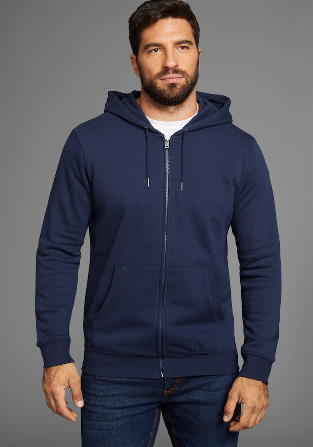 Man's World Kapuzensweatjacke mit Kapuze und Kordelzügen, normale Passform