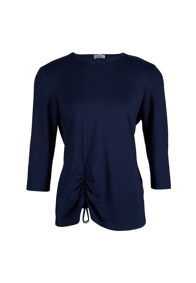 Seidel Moden 3/4-Arm-Shirt mit Raff-Detail vorne - MADE IN GERMANY