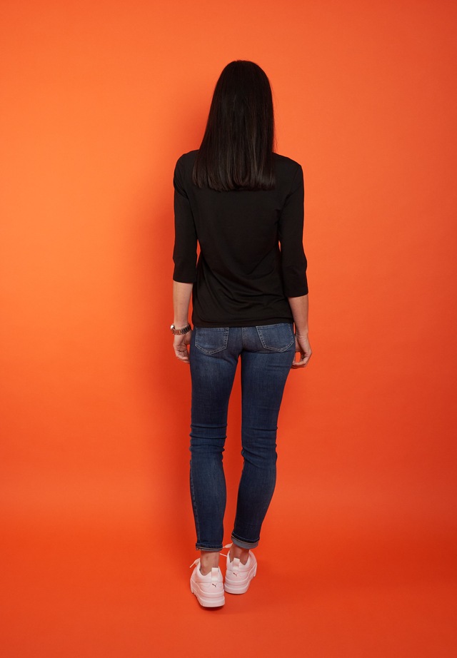 Seidel Moden 3/4-Arm-Shirt mit Raff-Detail vorne - MADE IN GERMANY