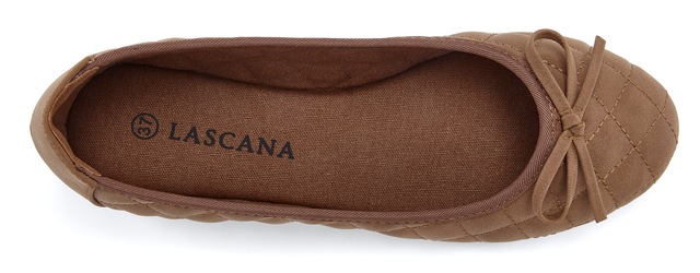 LASCANA Ballerina »Slipper, Schlüpfschuh, Freizeitschuh, Slip-On-Sneaker,« mit eleganter Schleifenapplikation VEGAN