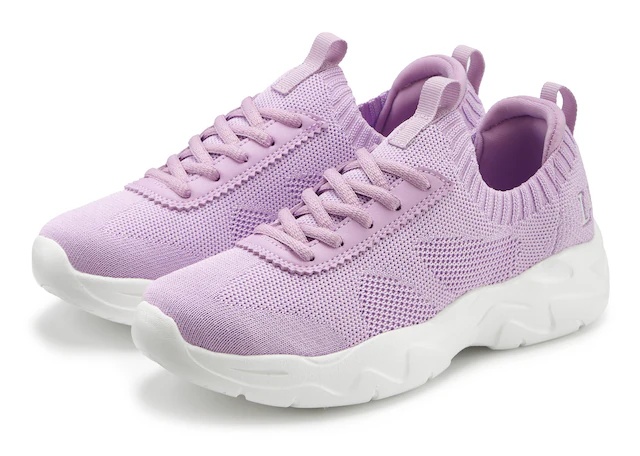 LASCANA ACTIVE Sneaker »Turnschuhe,« ultraleicht und bequem zum Reinschlüpfen mit Zierschnürung VEGAN