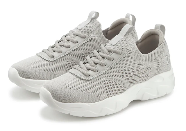 LASCANA ACTIVE Sneaker »Turnschuhe,« ultraleicht und bequem zum Reinschlüpfen mit Zierschnürung VEGAN