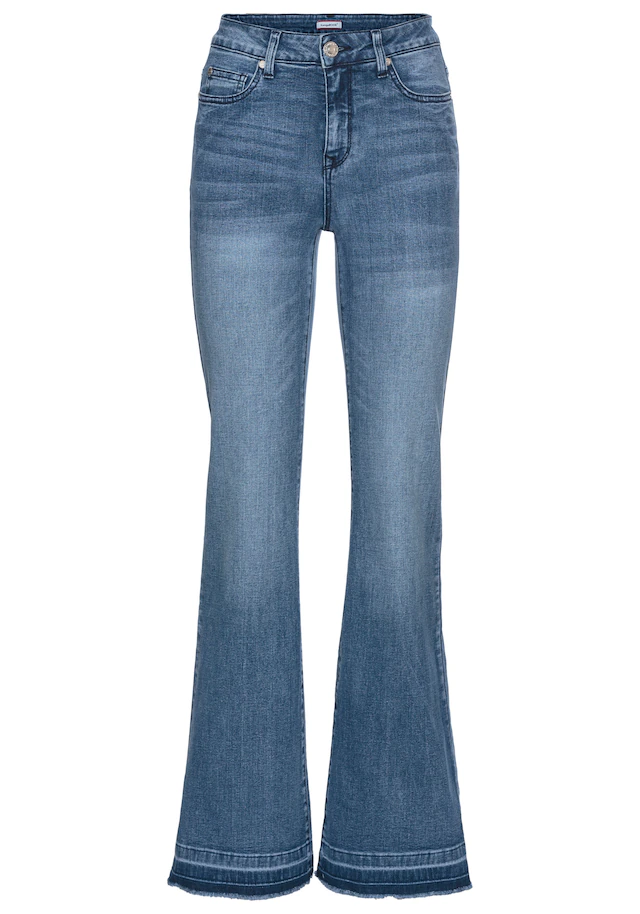 KangaROOS Weite Jeans Flare Weite Jeans High Waist
