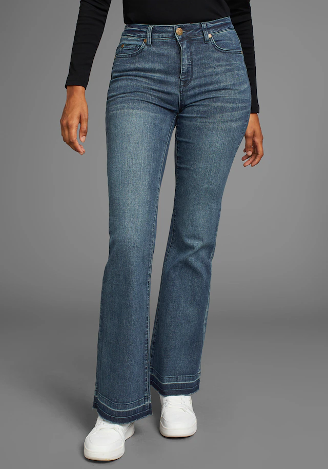 KangaROOS Weite Jeans Flare Weite Jeans High Waist