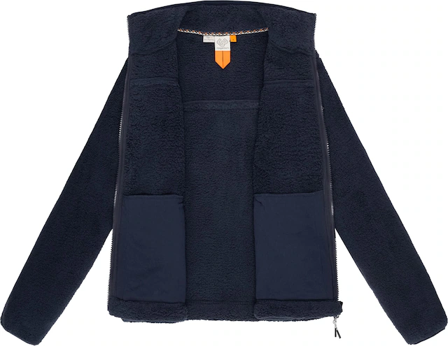 Ragwear Plüschjacke »Alaris« ohne Kapuze Kuschelige Fleecejacke mit Brusttasche