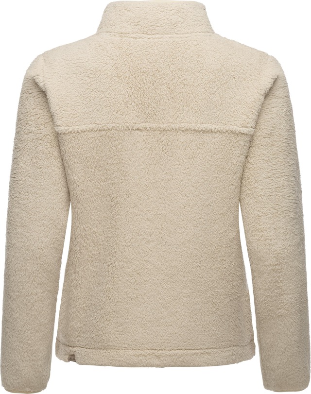 Ragwear Plüschjacke »Alaris« ohne Kapuze Kuschelige Fleecejacke mit Brusttasche