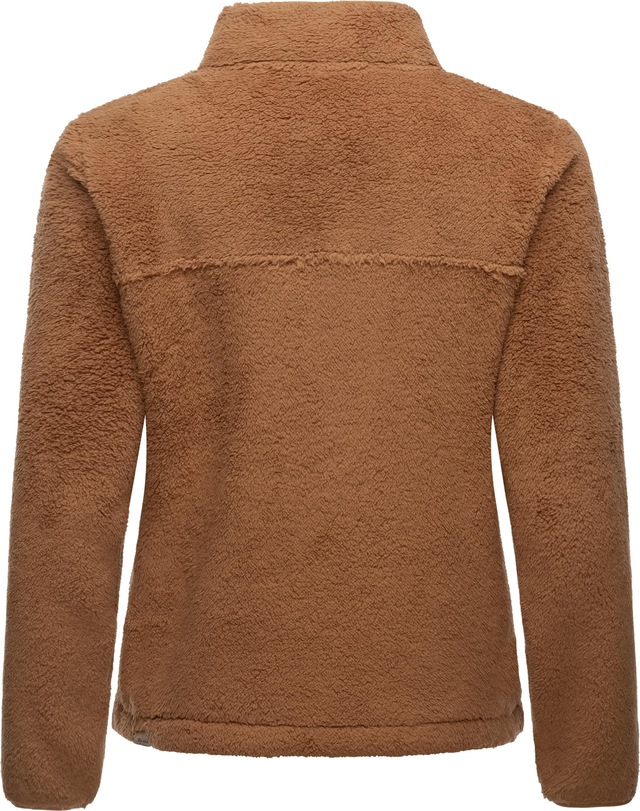 Ragwear Plüschjacke »Alaris« ohne Kapuze Kuschelige Fleecejacke mit Brusttasche