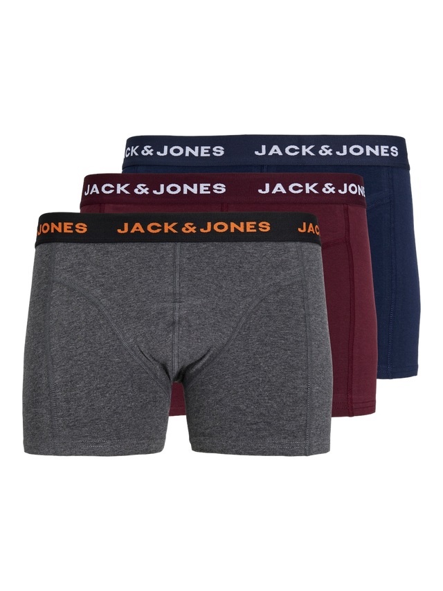 Jack & Jones Trunk »JACBLACK – Boxershorts mit Stretch, Jersey und mittlerer Taille« Packung, 3 Stk. unifarben, modisch, regular fit, Jersey