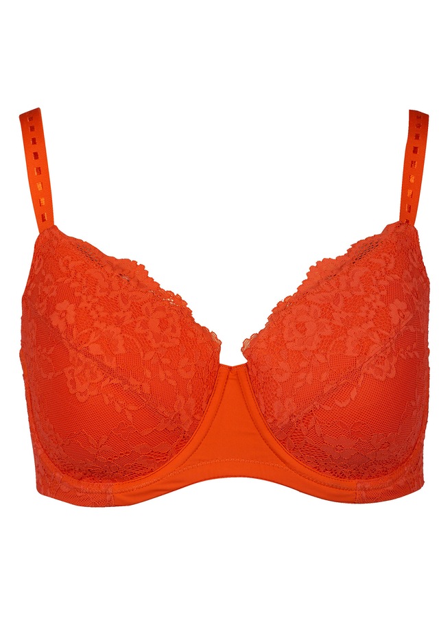 After Eden D-cup & up Bügel-BH »LOIS« verstellbare Träger, mit Schale, mit Bügel, mit Spitze, feminin