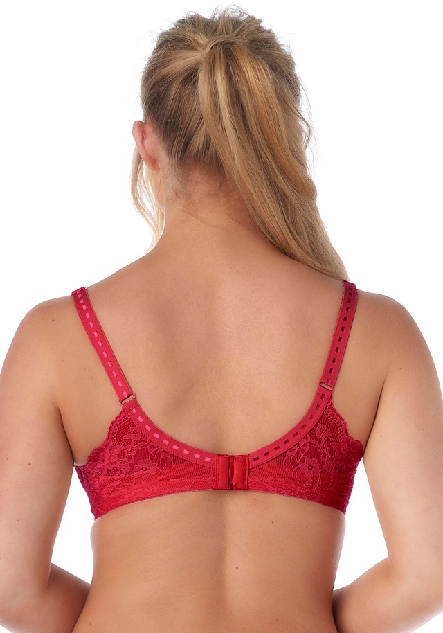 After Eden D-cup & up Bügel-BH »LOIS« verstellbare Träger, mit Schale, mit Bügel, mit Spitze, feminin