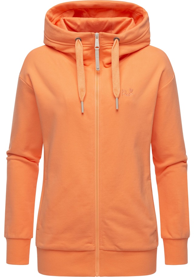 Ragwear Kapuzensweatjacke »Yodis Zip« weicher Damen Zip-Hoodie mit Kapuze
