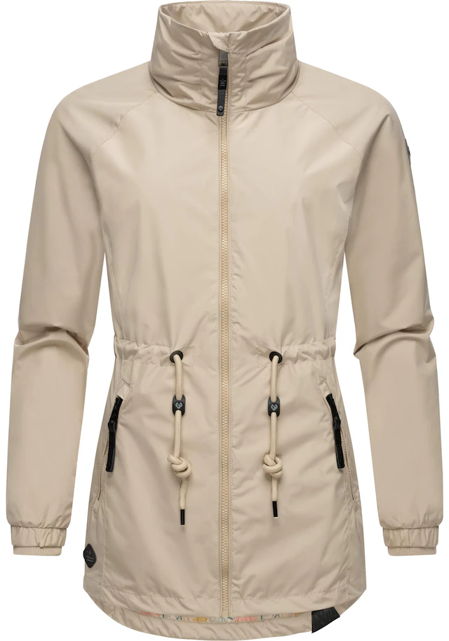 Ragwear Outdoorjacke »Tacy« ohne Kapuze wasserdichte Damen Übergangsjacke mit hohem Kragen