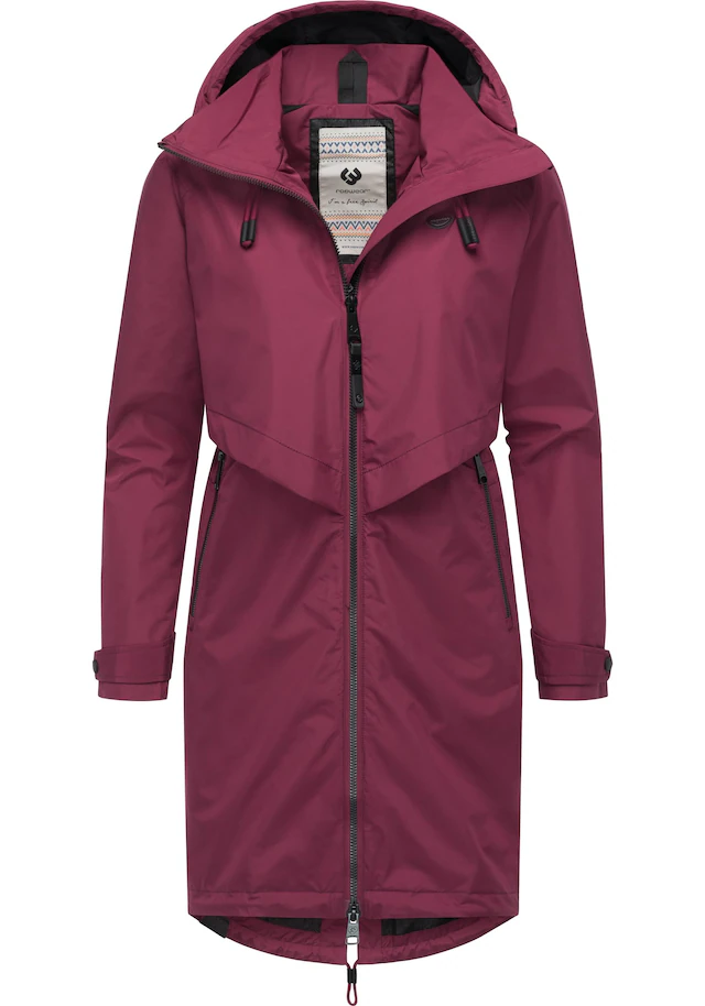 Ragwear Jerseymantel »Frodik« Wasserdichter oversized Damen Parka für die Übergangszeit