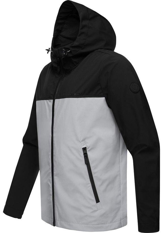 Ragwear Softshelljacke »Shellwie Block« mit Kapuze wasserdichte Herren Übergangsjacke mit großer Kapuze
