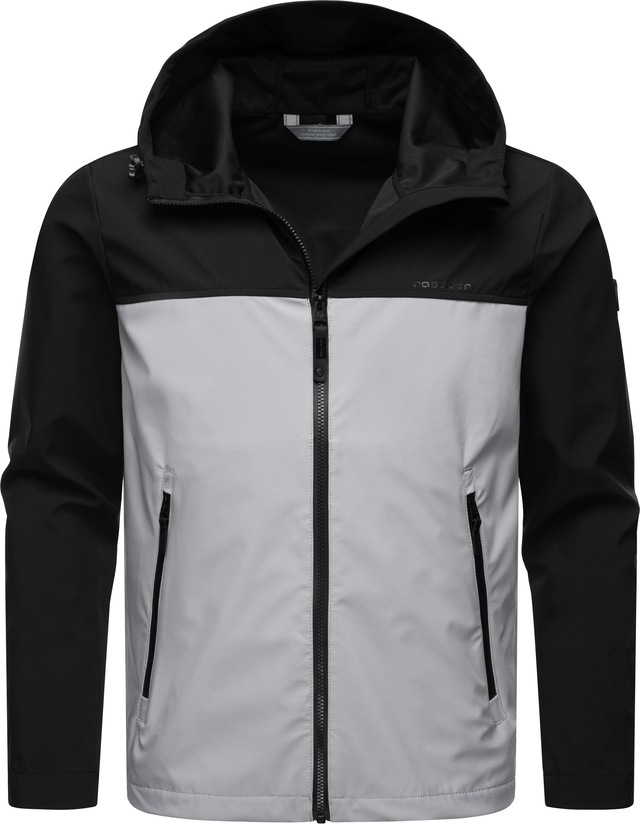 Ragwear Softshelljacke »Shellwie Block« mit Kapuze wasserdichte Herren Übergangsjacke mit großer Kapuze
