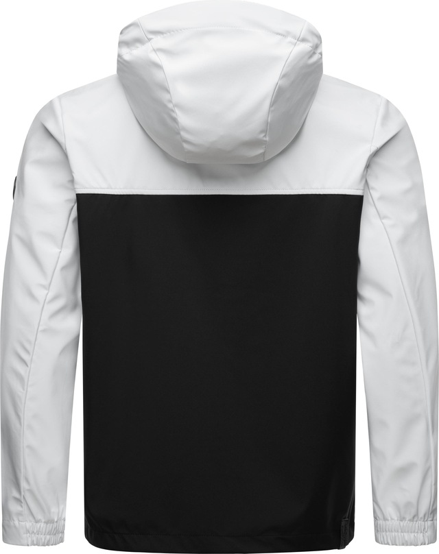Ragwear Softshelljacke »Shellwie Block« mit Kapuze wasserdichte Herren Übergangsjacke mit großer Kapuze