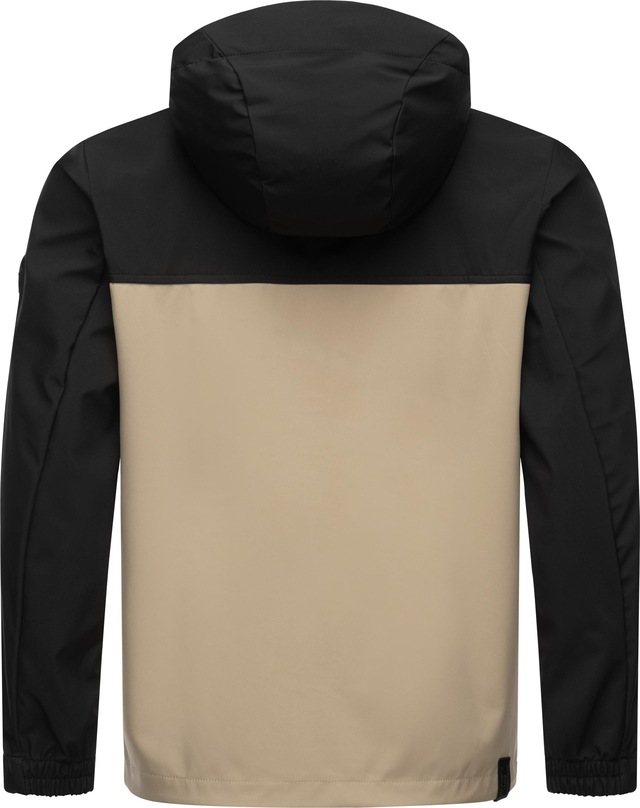 Ragwear Softshelljacke »Shellwie Block« mit Kapuze wasserdichte Herren Übergangsjacke mit großer Kapuze