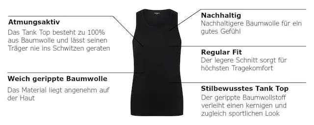 Camano Unterhemd »comfort« mit tiefem Rundhals