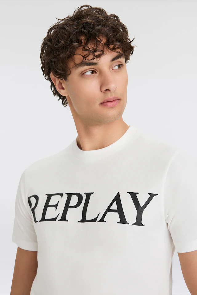 Replay T-Shirt mit Logo-Frontprint