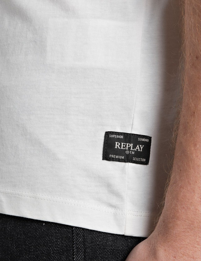 Replay T-Shirt mit Logo-Frontprint
