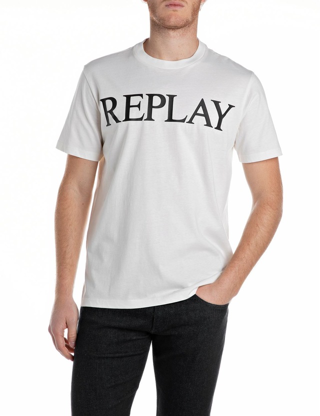 Replay T-Shirt mit Logo-Frontprint
