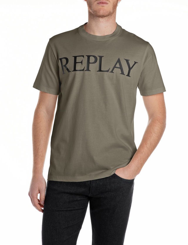 Replay T-Shirt mit Logo-Frontprint