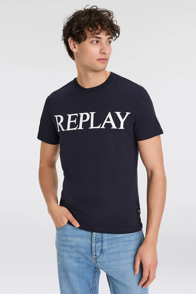Replay T-Shirt mit Logo-Frontprint