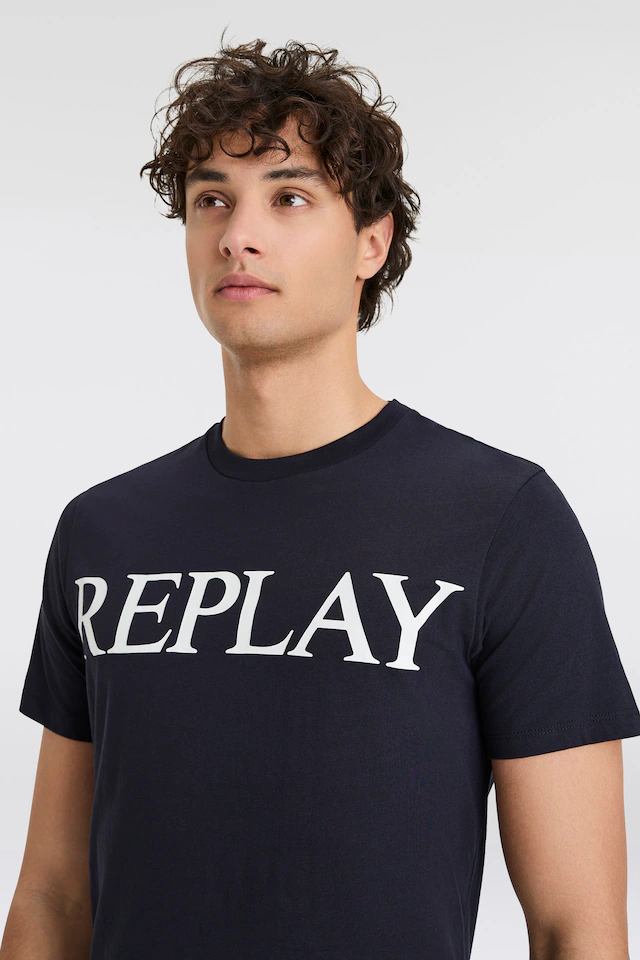 Replay T-Shirt mit Logo-Frontprint