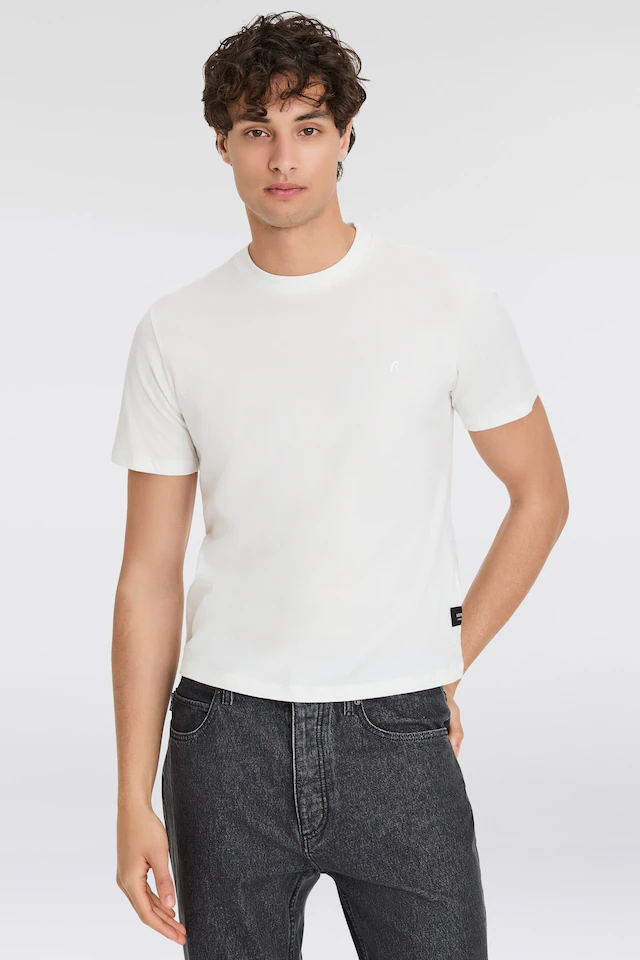 Replay T-Shirt »mit Logostickerei auf der Brust«