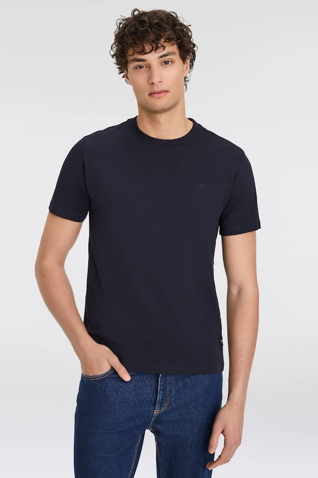 Replay T-Shirt »mit Logostickerei auf der Brust«