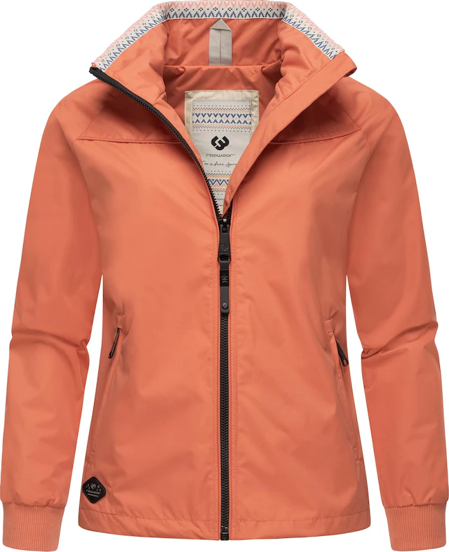 Ragwear Outdoorjacke »Apola« ohne Kapuze Wasserdichte Damen Übergangsjacke mit hohem Kragen