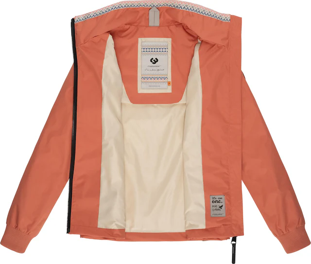 Ragwear Outdoorjacke »Apola« ohne Kapuze Wasserdichte Damen Übergangsjacke mit hohem Kragen
