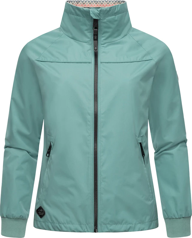 Ragwear Outdoorjacke »Apola« ohne Kapuze Wasserdichte Damen Übergangsjacke mit hohem Kragen