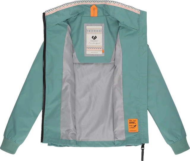 Ragwear Outdoorjacke »Apola« ohne Kapuze Wasserdichte Damen Übergangsjacke mit hohem Kragen