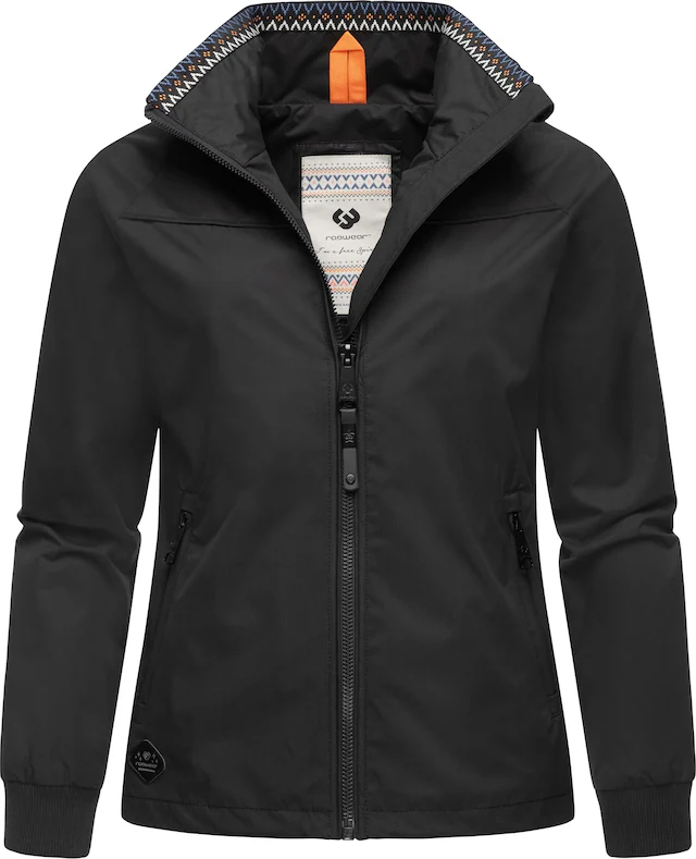 Ragwear Outdoorjacke »Apola« ohne Kapuze Wasserdichte Damen Übergangsjacke mit hohem Kragen