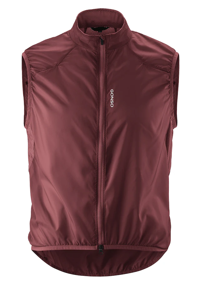 Gonso Funktionsweste »Road Vest Wind M« Herren Weste, atmungsaktive Radweste, leichte Windweste, Tight Fit