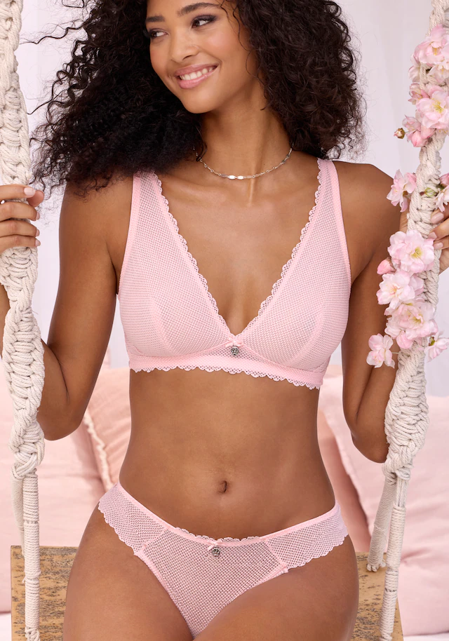 Vivance Bralette-BH ohne Bügel im High-Apex-Design, sexy Dessous