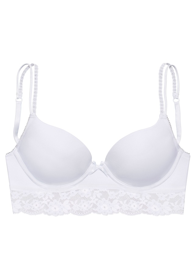 Vivance Push-up-BH »Anisa« mit Bügel und Spitze entlang der Unterbrust, sexy Dessous