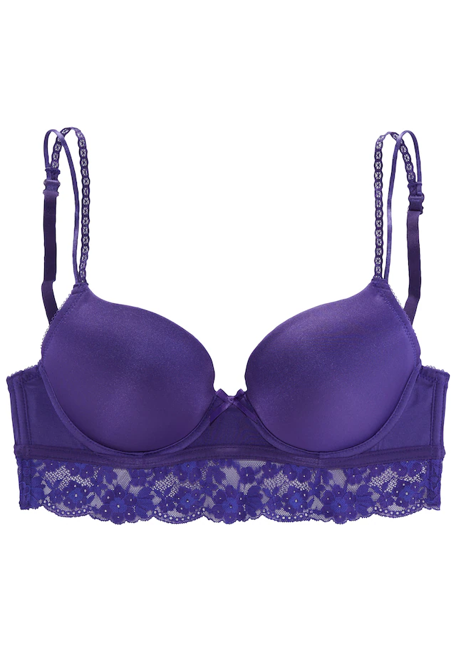 Vivance Push-up-BH »Anisa« mit Bügel und Spitze entlang der Unterbrust, sexy Dessous