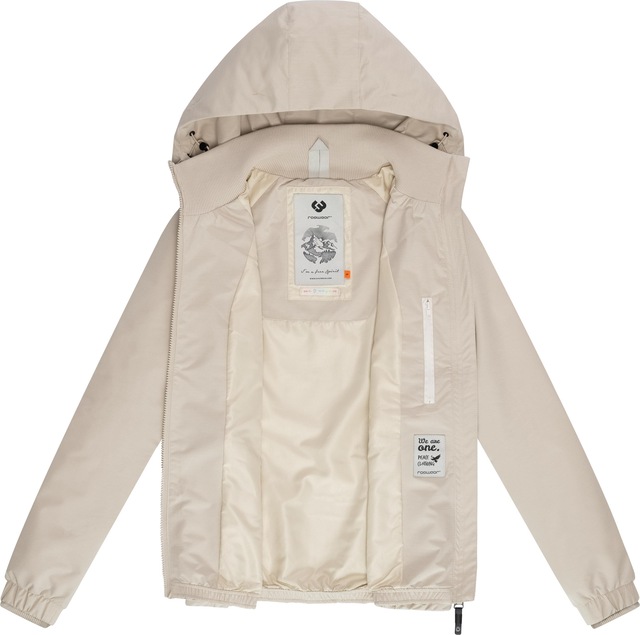 Ragwear Outdoorjacke »Dizzie Tech« mit Kapuze Wasserdichte Damen Übergangsjacke mit großer Kapuze
