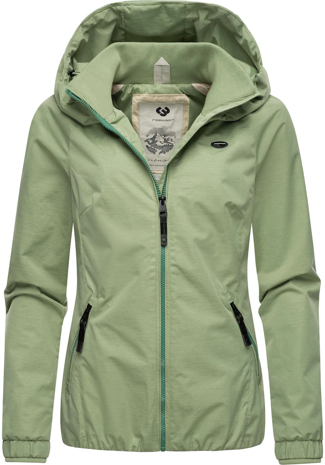 Ragwear Outdoorjacke »Dizzie Tech« mit Kapuze Wasserdichte Damen Übergangsjacke mit großer Kapuze