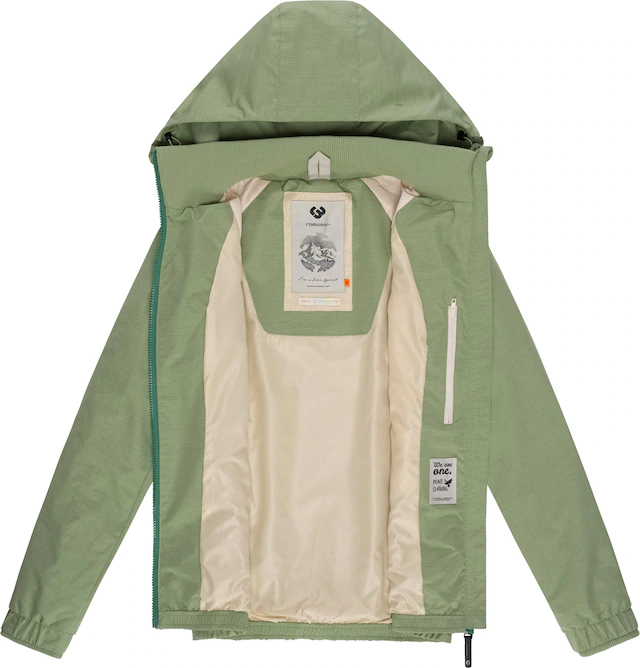 Ragwear Outdoorjacke »Dizzie Tech« mit Kapuze Wasserdichte Damen Übergangsjacke mit großer Kapuze