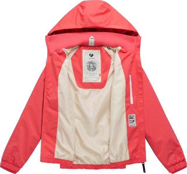 Ragwear Outdoorjacke »Dizzie Tech« mit Kapuze Wasserdichte Damen Übergangsjacke mit großer Kapuze