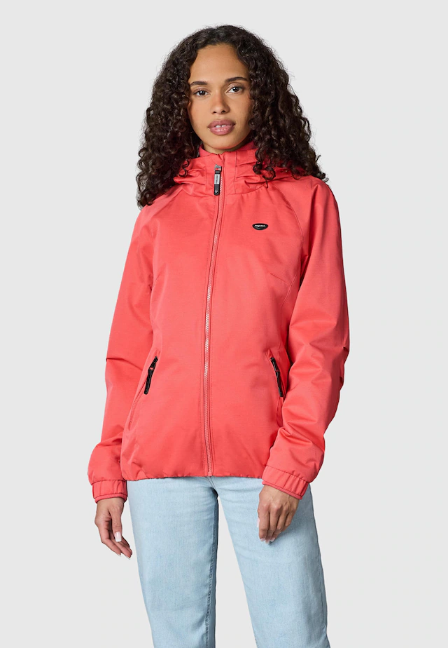 Ragwear Outdoorjacke »Dizzie Tech« mit Kapuze Wasserdichte Damen Übergangsjacke mit großer Kapuze