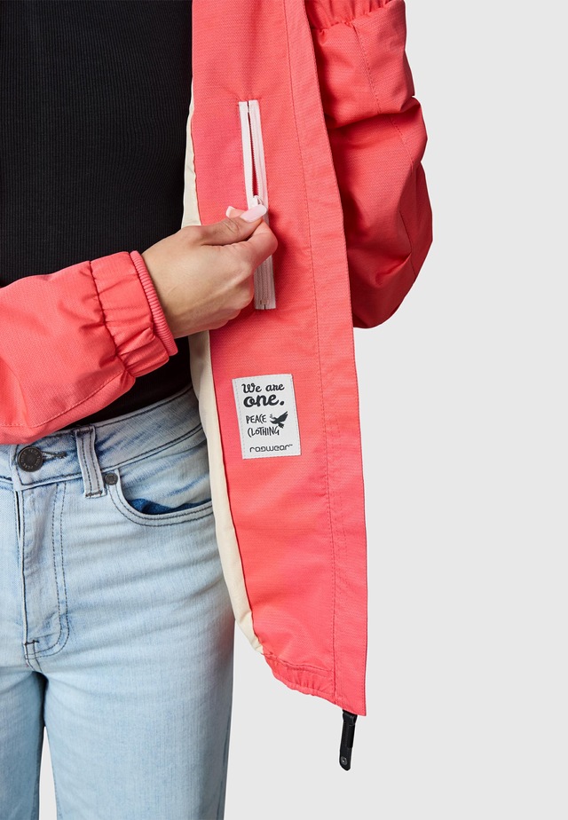 Ragwear Outdoorjacke »Dizzie Tech« mit Kapuze Wasserdichte Damen Übergangsjacke mit großer Kapuze