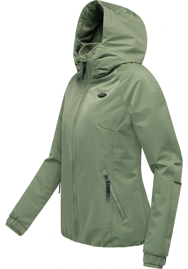Ragwear Outdoorjacke »Dizzie Tech« mit Kapuze Wasserdichte Damen Übergangsjacke mit großer Kapuze