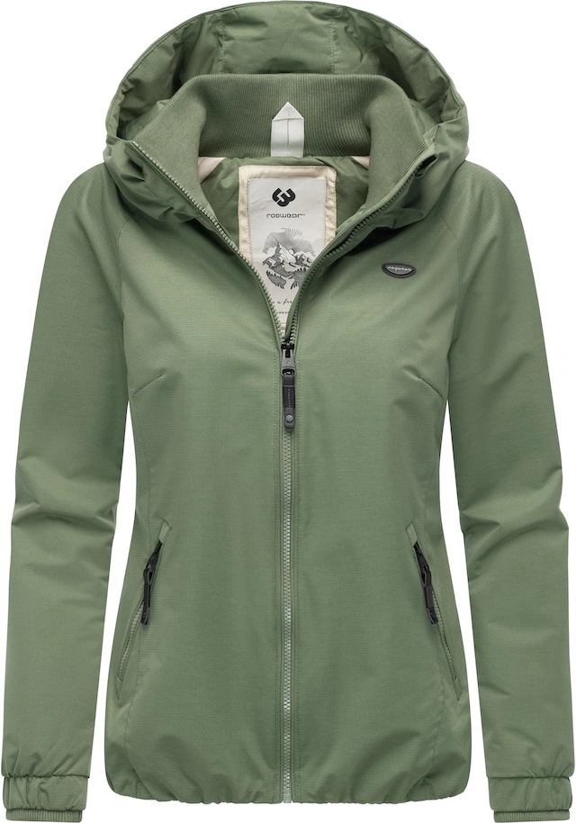 Ragwear Outdoorjacke »Dizzie Tech« mit Kapuze Wasserdichte Damen Übergangsjacke mit großer Kapuze