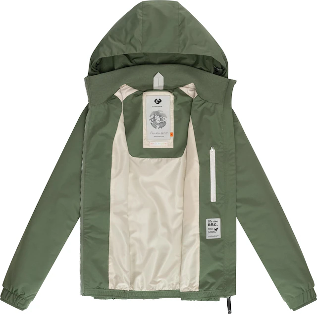 Ragwear Outdoorjacke »Dizzie Tech« mit Kapuze Wasserdichte Damen Übergangsjacke mit großer Kapuze