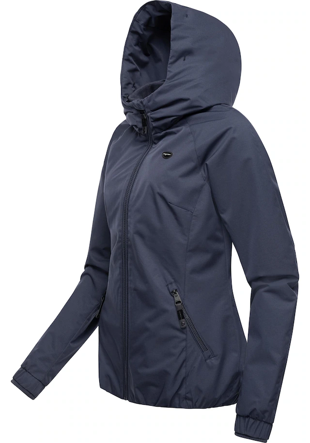 Ragwear Outdoorjacke »Dizzie Tech« mit Kapuze Wasserdichte Damen Übergangsjacke mit großer Kapuze